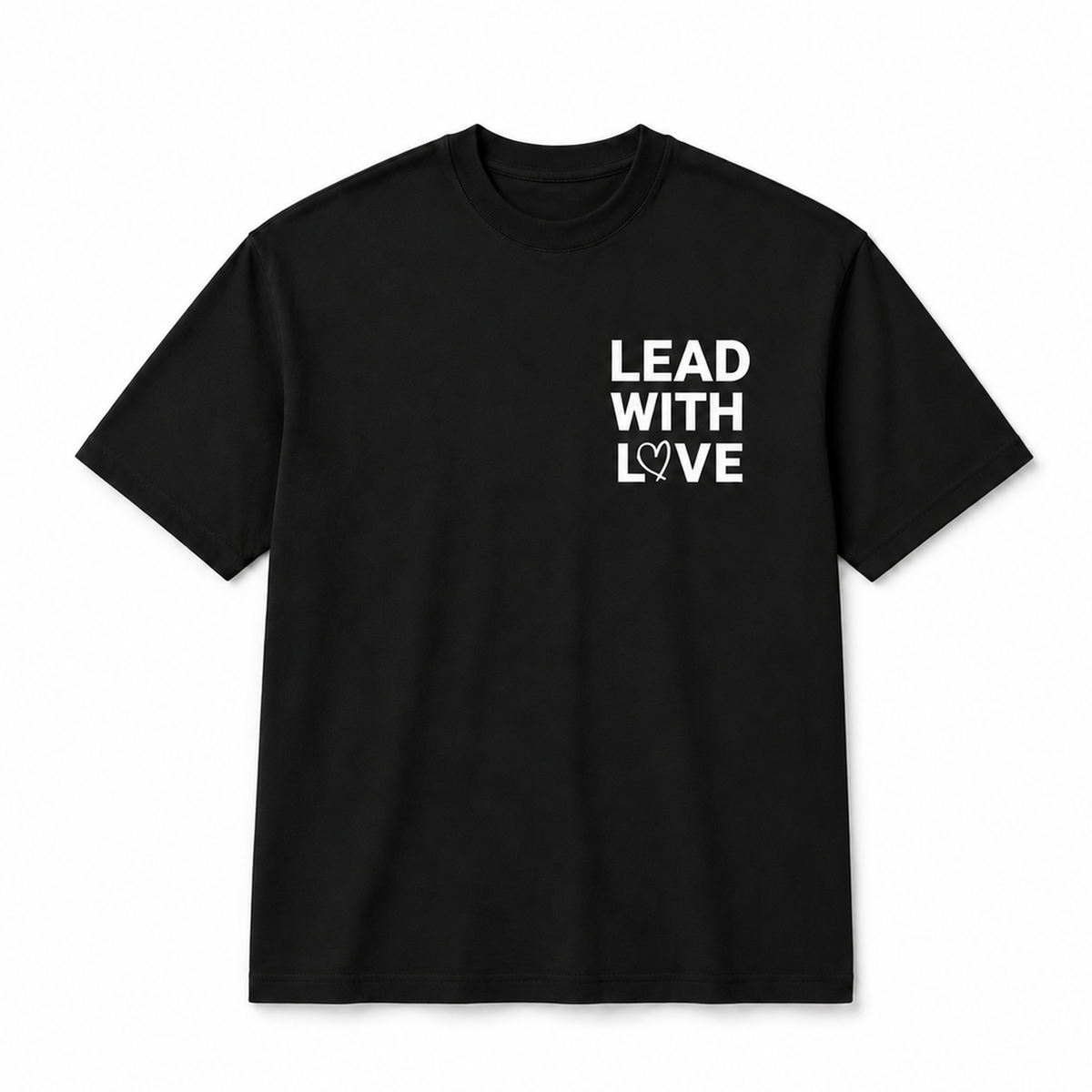 Lead With Love Boxy Tee Legacy Black