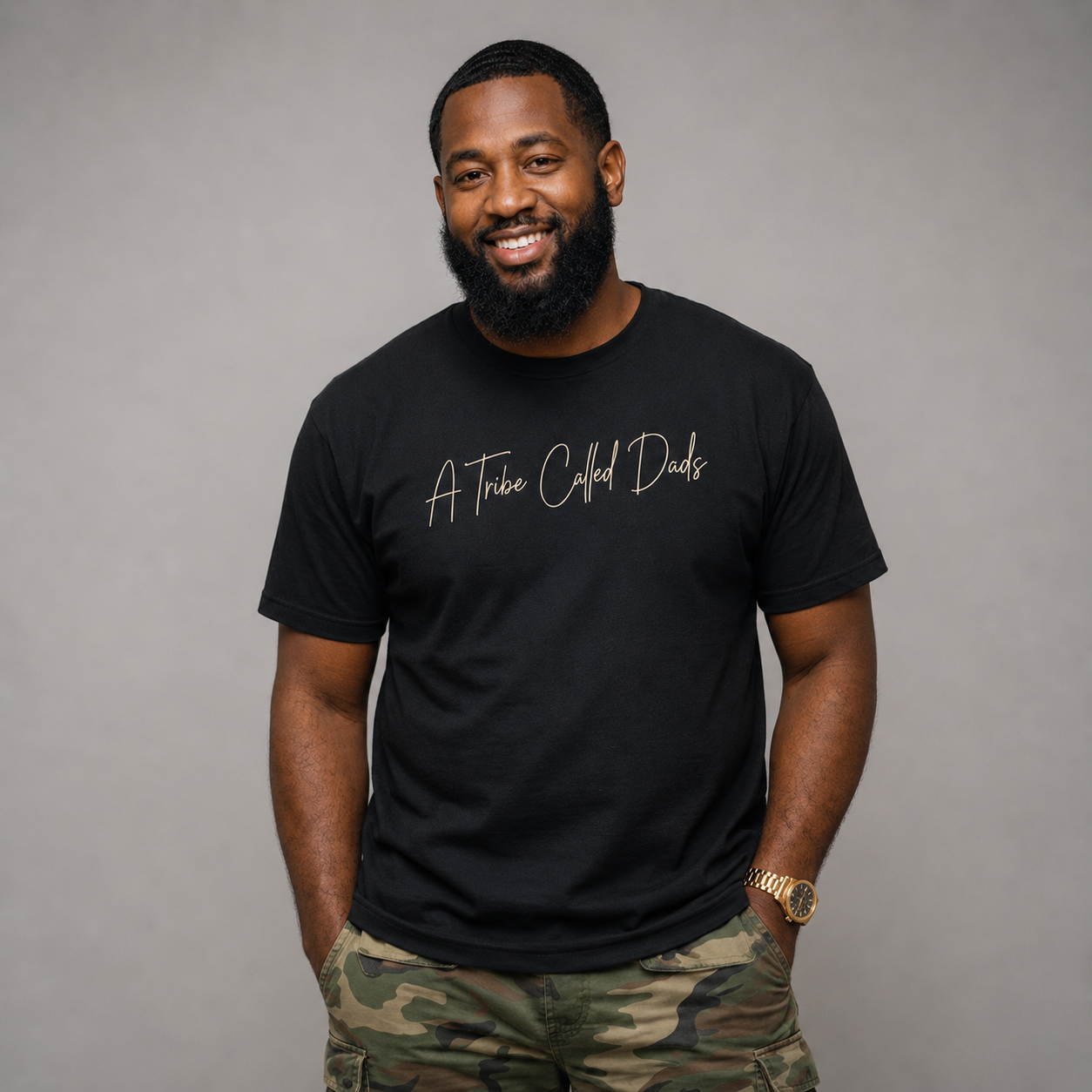 Fatherhood Is Earned Tee Legacy Black
