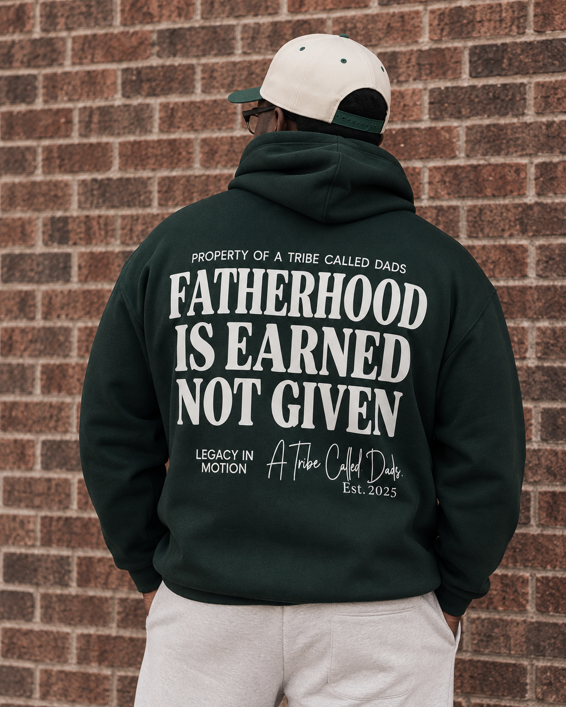 Earned Not Given Hoodie Forest Green